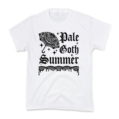 Pale Goth Summer Kids T-Shirt