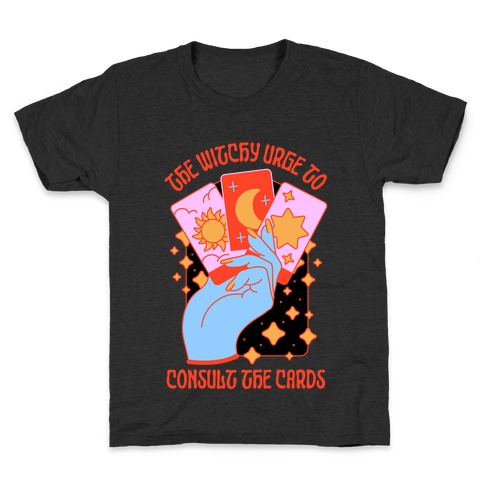 The Witchy Urge To Consult The Cards Kids T-Shirt