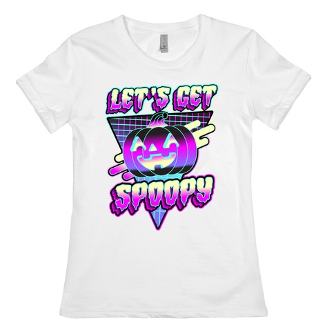 Retrowave Let's Get Spoopy Womens T-Shirt