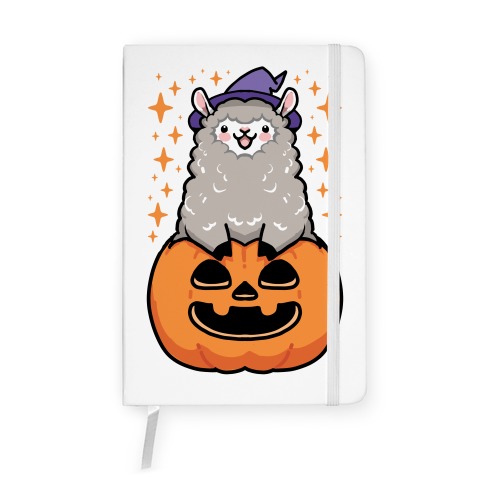 Cute Halloween Alpaca Notebook