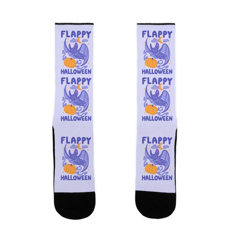 Flappy Halloween Bat Sock