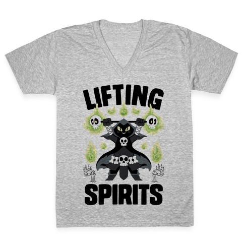 Lifting Spirits V-Neck Tee Shirt