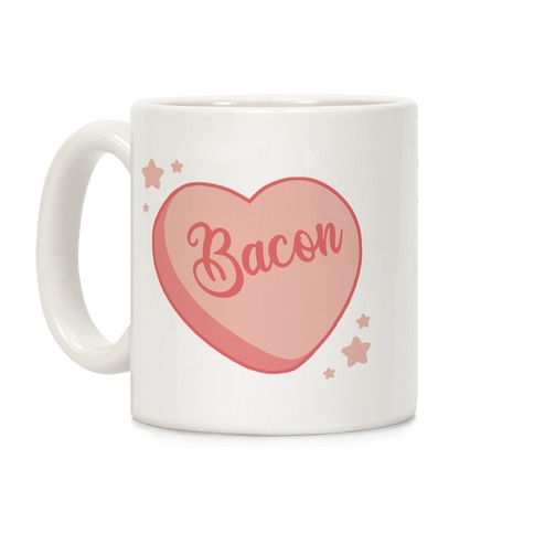 Bacon Candy Heart Coffee Mug