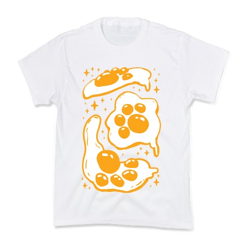 Paw Side Up Eggs Kids T-Shirt