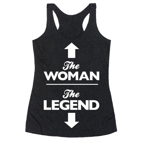 The Woman, The Legend Racerback Tank Top