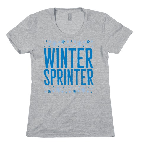 Winter Sprinter Womens T-Shirt