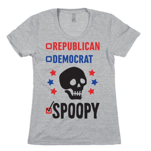 Republican Democrat SPOOPY Womens T-Shirt