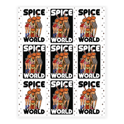Spice World Pumpkin Spice Stickers and Decal Sheet