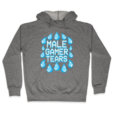 Male Gamer Tears Hooded Sweatshirt
