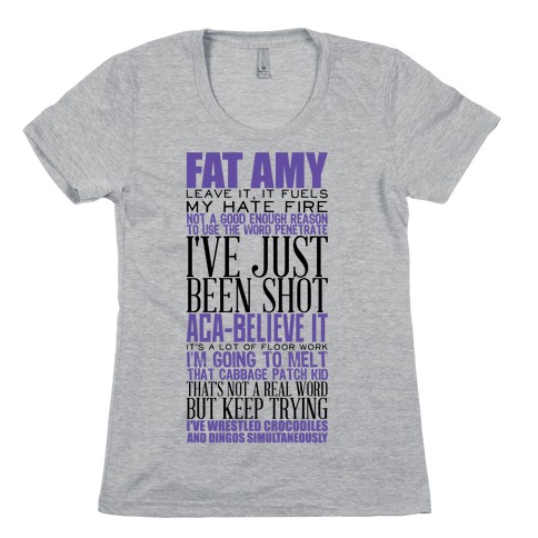 Fat Amy Quotes Womens T-Shirt