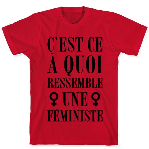 C'est ce a Quoi Ressemble un Feministe T-Shirts | LookHUMAN