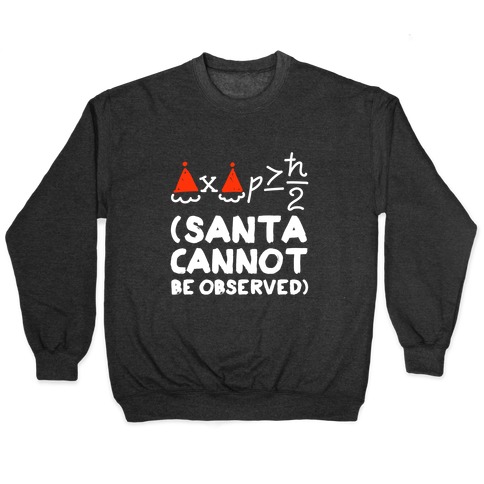 Santa Cannot Be Observed (Holiday Uncertainty Principle) Pullover