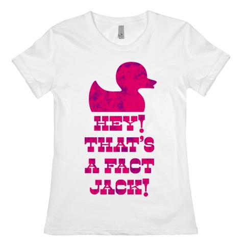 Hey Jack (pink) Womens T-Shirt