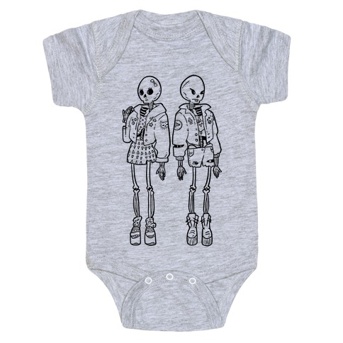 Skeleton Girls Baby One-Piece