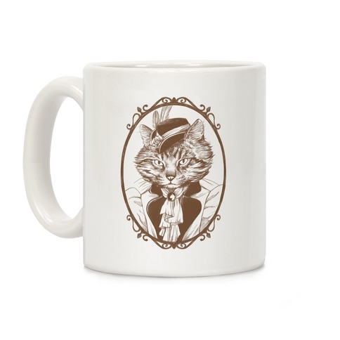 Victorian Portrait of Cat Lady Coffee Mug