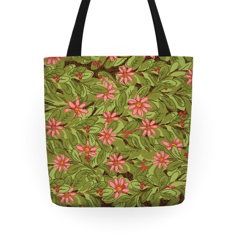 Woodland Forest Foliage Pattern Tote