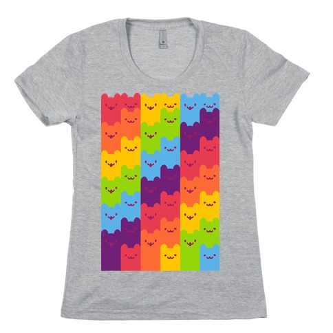 Rainbow Cats Womens T-Shirt