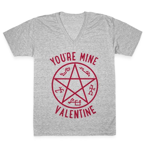 Devil's Trap Supernatural Valentine V-Neck Tee Shirt