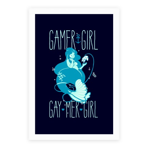 Gamer Girl Gay Mer Girl Poster