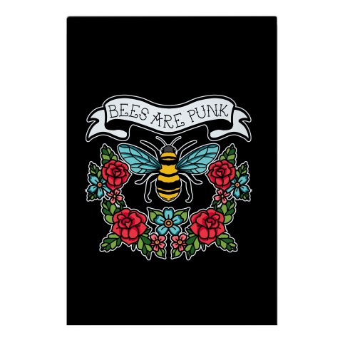 Bees Are Punk Garden Flag