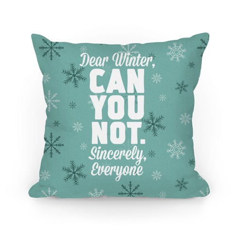 Dear Winter Pillow