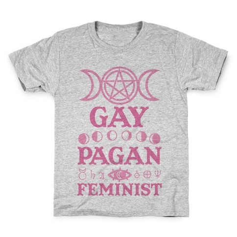 Gay Pagan Feminist Kids T-Shirt