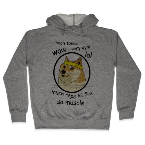 Fitness Doge Hooded Sweatshirt