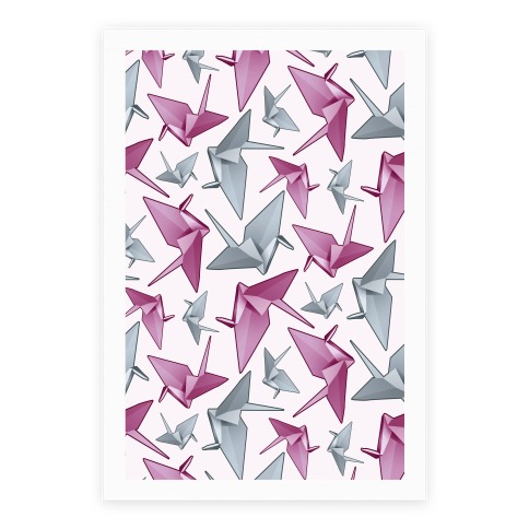 Origami Paper Crane Poster