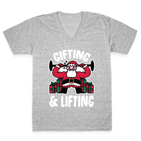 Gifting & Lifting V-Neck Tee Shirt