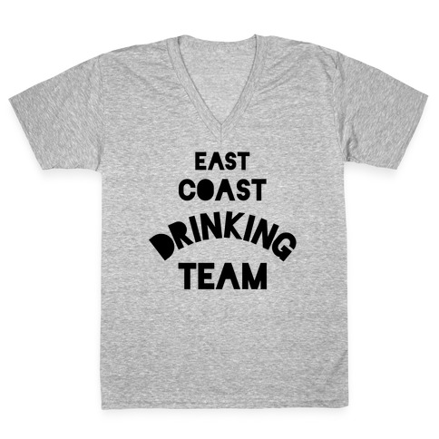 East Coast Drinking Team V-Neck Tee Shirt