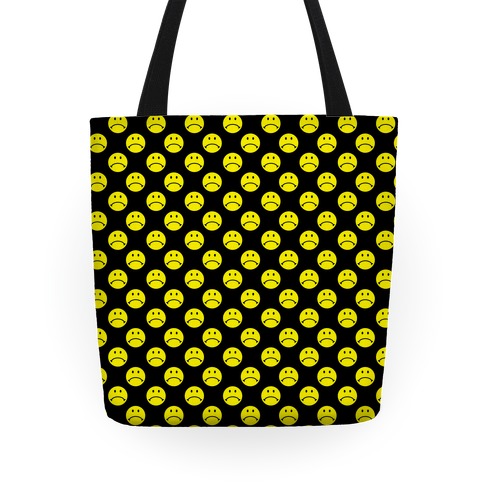 smiley face tote bag