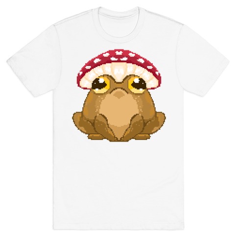 Pixelated Toad in Mushroom Hat T-Shirt