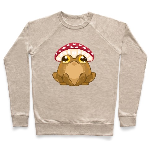 Pixelated Toad in Mushroom Hat Pullover