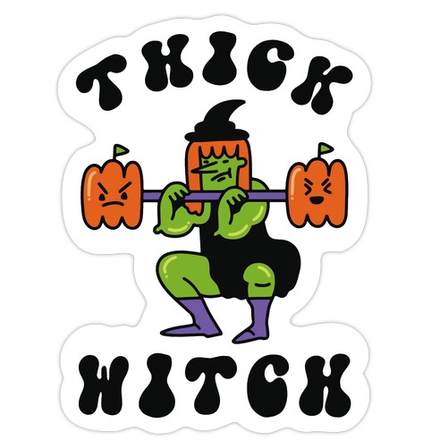 Pastel Goth Witch Pattern Die Cut Sticker