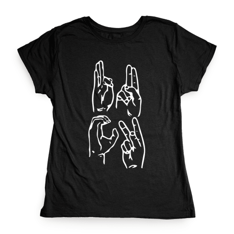 Sign Language F.U.C.K. - T-Shirt - HUMAN