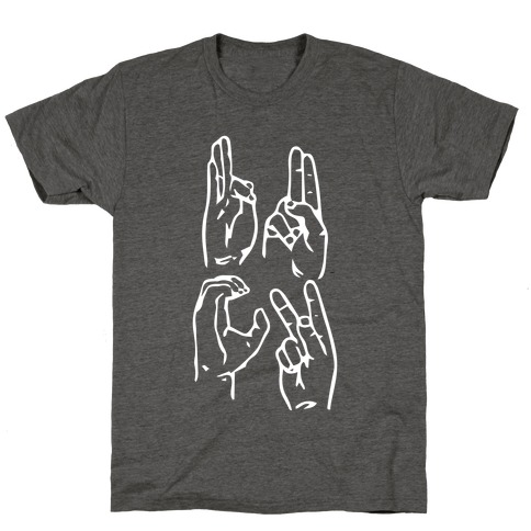 t shirt in sign language