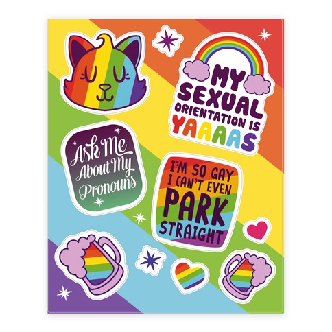 Loud And Proud Stickers and Decal Sheet