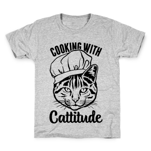 Cooking With Cattitude Kids T-Shirt