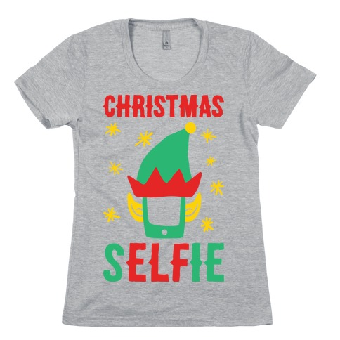Christmas Selfie Womens T-Shirt