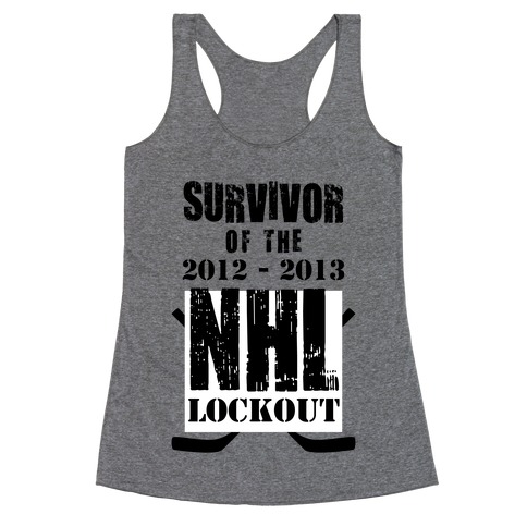 NHL Lockout Survivor Racerback Tank Top