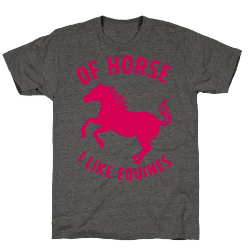 Of Horse I Like Equines T-Shirt