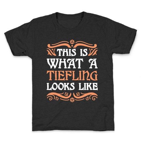 This Is What A Tiefling Looks Like Kids T-Shirt