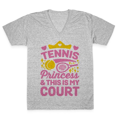 Tennis Princess V-Neck Tee Shirt