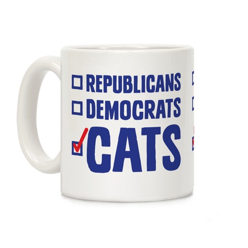 Republicans Democrats Cats Coffee Mug