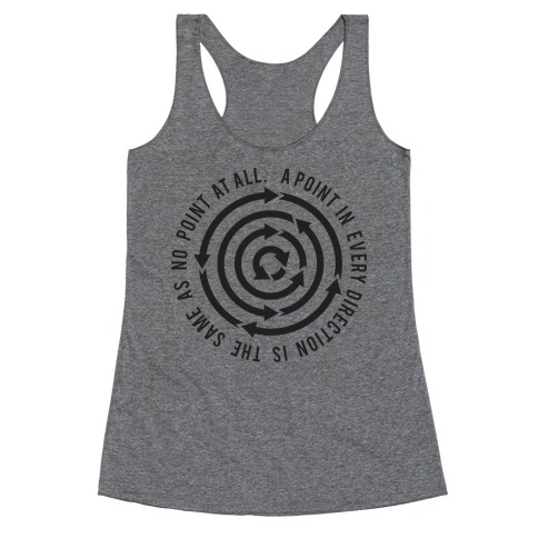 A Point in Every Direction Racerback Tank Top