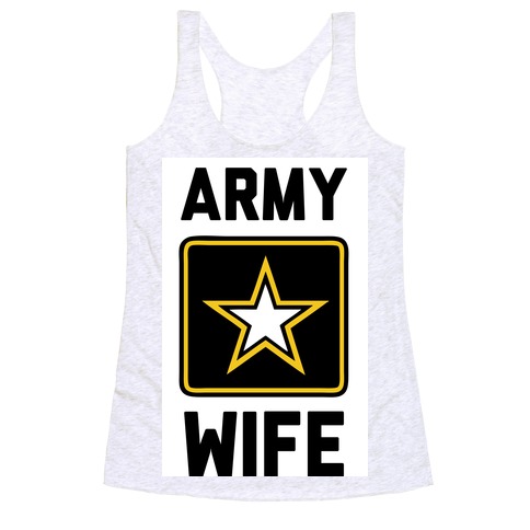 Army Wife Racerback Tank Top