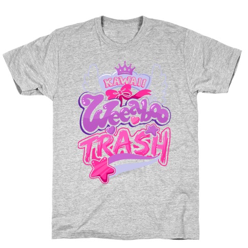 Kawaii Weeaboo Trash Anime Logo T-Shirt