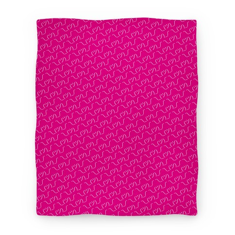 Emoticon Shrugs Pink Blanket