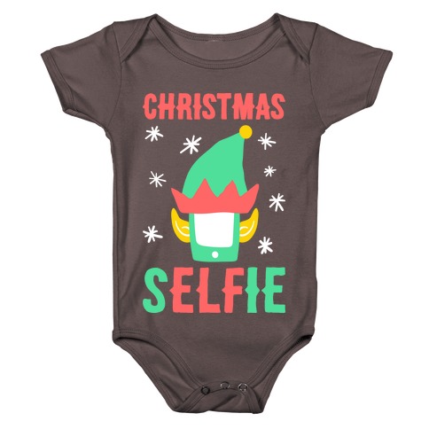 Christmas Selfie Baby One-Piece