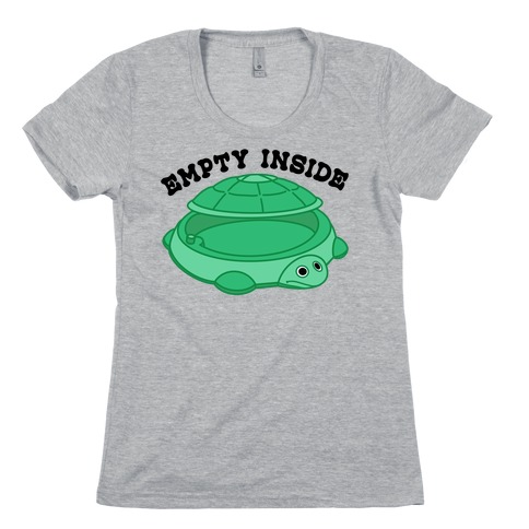 Empty Inside Turtle Sandbox Womens T-Shirt